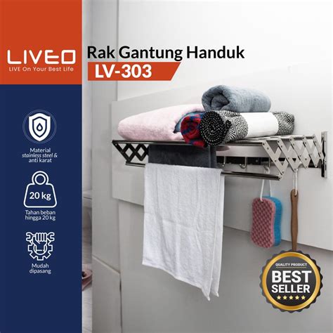 LIVEO Jemuran Handuk Dinding LV-303 - Liveo