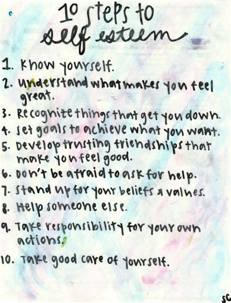 10 Steps To Self Esteem Pictures, Photos, and Images for ...