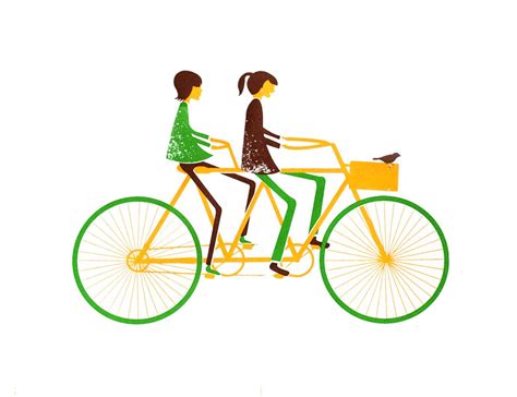 Tandem Bike Print On Etsy The Visual Republic Bike Print Bicycle
