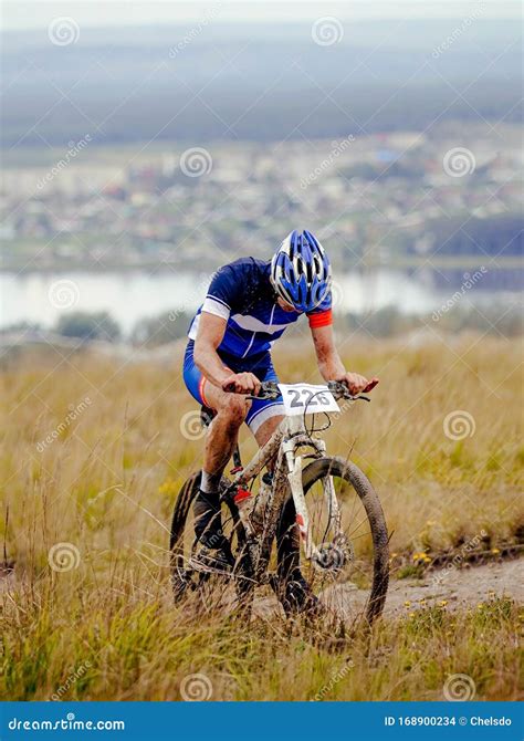Cyclist Rider Riding Uphill Editorial Stock Image Image Of Racer