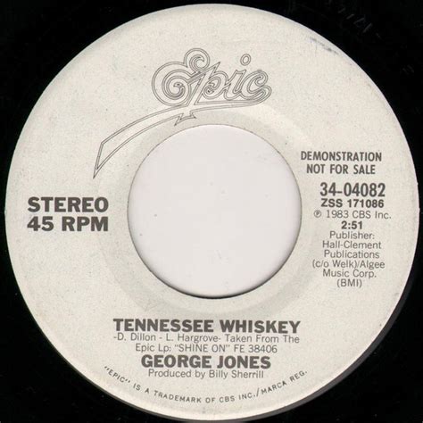 George Jones Tennessee Whiskey 1983 Vinyl Discogs