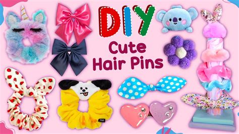 10 DIY Cute Hair Pins Hairstyles Hair Wrap Scrunchies And More