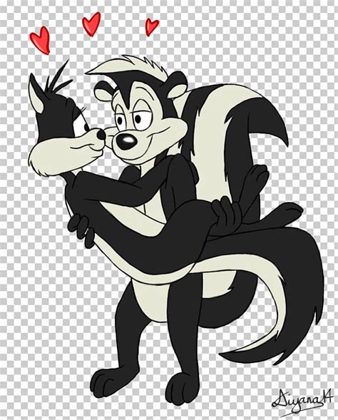 Pepé Le Pew Penelope Pussycat Looney Tunes Love Drawing PNG Clipart