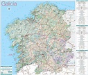 Galicia tourist map - Ontheworldmap.com