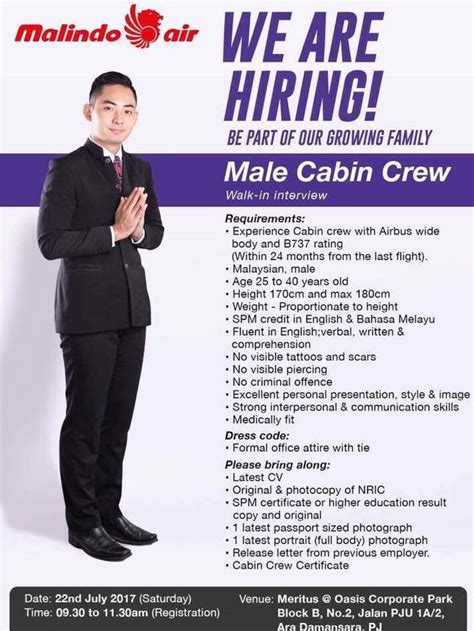 Pass your interview at the first attempt! Fly Gosh: Malindo Air Cabin Crew Recruitment - Walk in ...