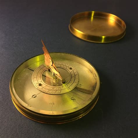 zero stock antique pocket sundial compass made in france explorer antiques