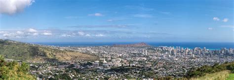 6 Image Panorama Of Honolulu Landscape Gallery