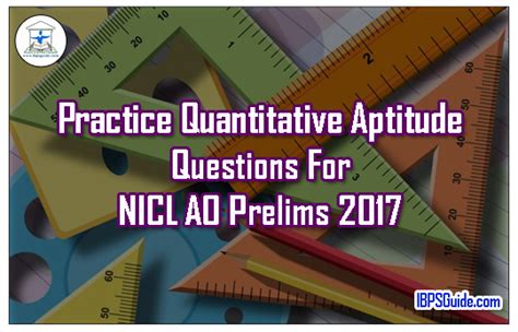 Practice Quantitative Aptitude Questions For Nicl Ao Prelims 2017 Csslord