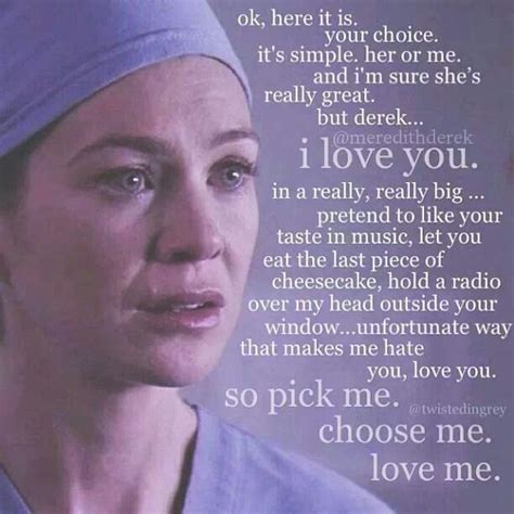 Oh I Love When Meredith Confesses Her Love To Mcdreamy Greys Anatomy Frases Greys Anatomy
