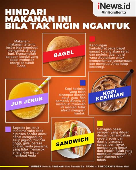Infografis Makanan Ini Bisa Bikin Ngantuk Di Pagi Hari My Xxx Hot Girl