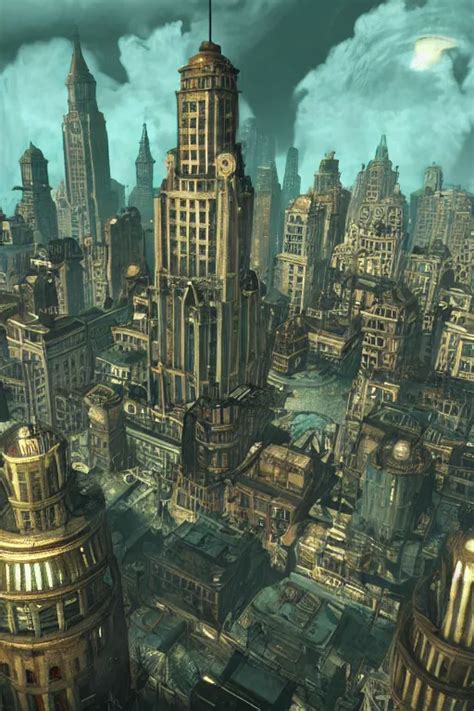 City Of Rapture From Bioshock Highly Detailed Stable Diffusion