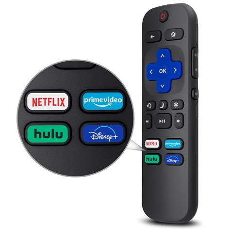 Loutoc Replacement Remote Control Only For Roku Tv Compatible For Tcl