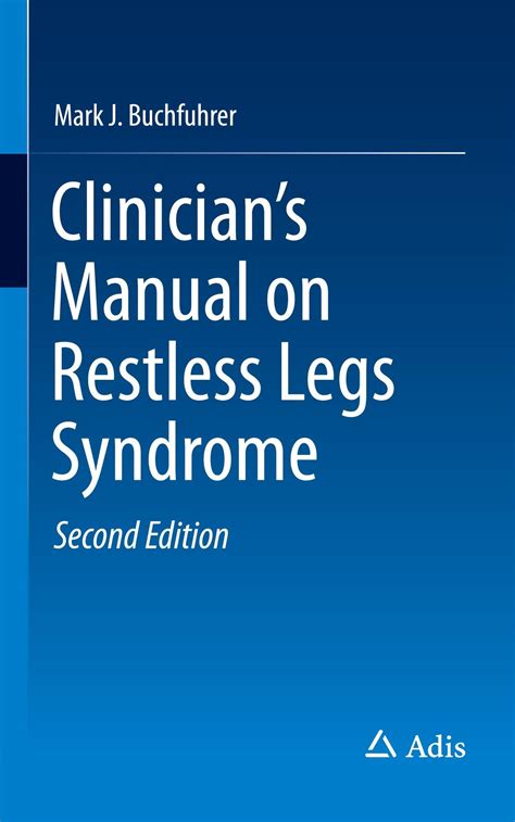 Clinicians Manual On Restless Legs Syndrome Buch Versandkostenfrei