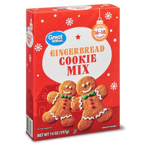 Great Value Holiday Gingerbread Cookie Mix, 14 oz - Walmart.com