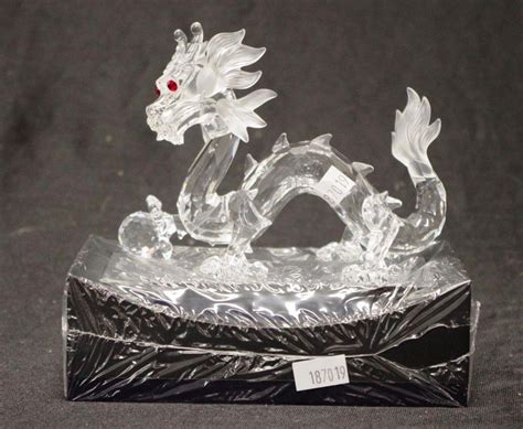 Sparkling Dragon Swarovski Crystal Figurine European Glass