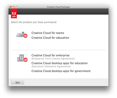 Adobe Creative Cloud License Package