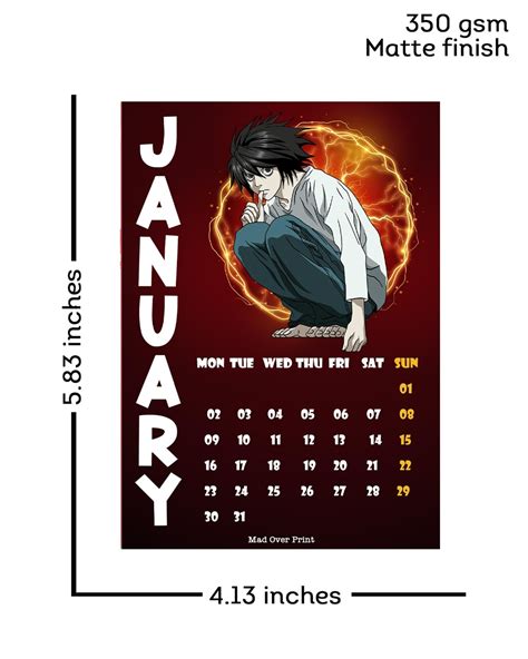Aggregate More Than 75 Anime Wall Calendar 2023 Induhocakina