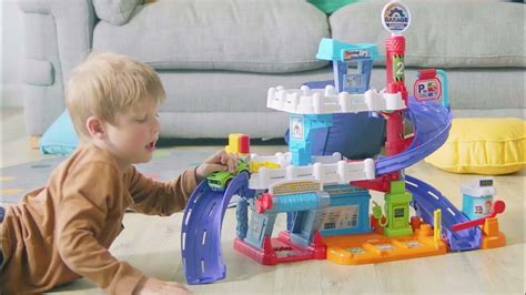 Vtech Toot Toot Drivers Fix And Fuel Garage With Green Car Youtube