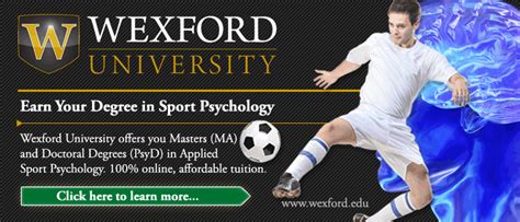 Elite athletes don't get that way just by pure skill alone. Wexford University Spring Classes for Online Doctoral ...