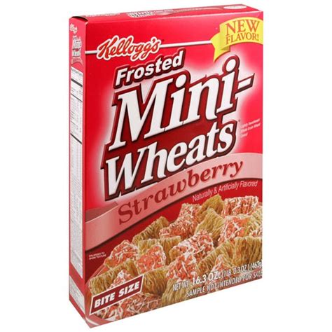 Kellogg S Mini Wheats Cereal Frosted Strawberry