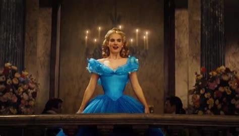 The Clean Cut Lily James Sings A Dream Is A Wish Your Heart Makes Set To Scenes From