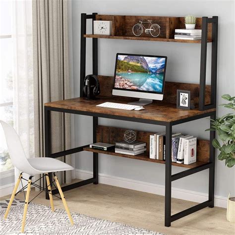 Buy TribeSigns Computer Desk Home Office Desk Study Desk With Hutch