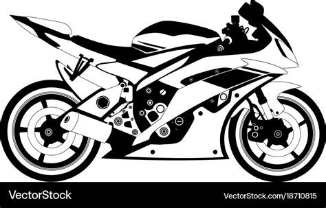Motorcycle Sport Logo Royalty Free Vector Image