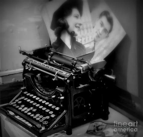 Old Typewriter Black And White Photograph By Tatyana Searcy Fine Art