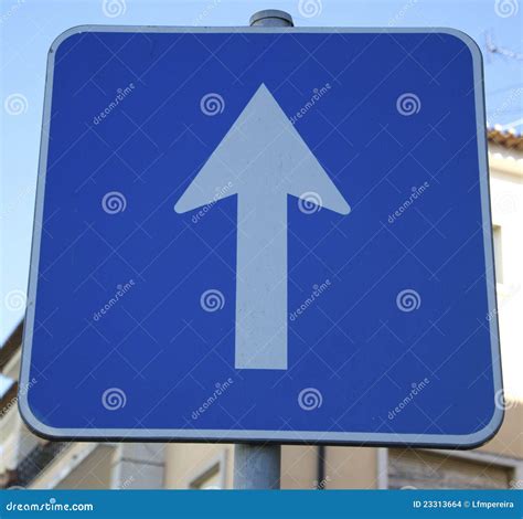 One Way Road Sign Stock Photo Image Of Aiming Notice 23313664