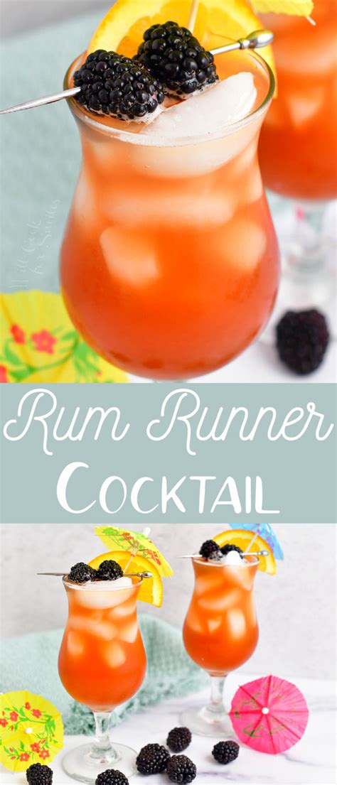 This Rum Runner Is A Sweet And Fruity Rum Cocktail With Fruit Liqueurs