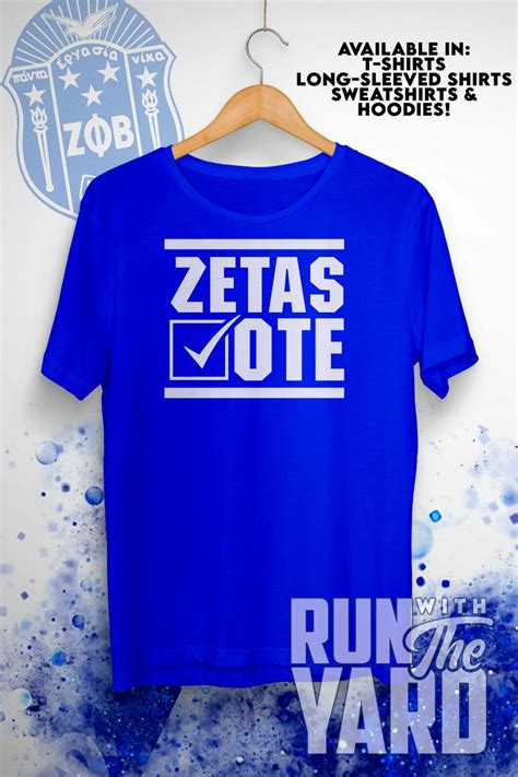 Greeks Vote Zeta Phi Beta Shirt Vote Stroll To The Poll Zeta Phi