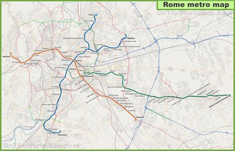 Rome Metro Map