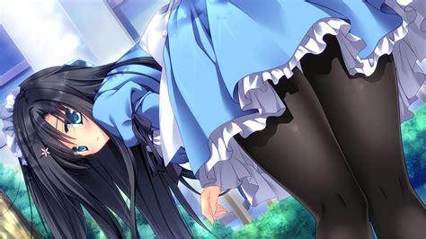 Want to discover art related to animebackground? anime girls, Long hair, Pantyhose Wallpapers HD / Desktop ...