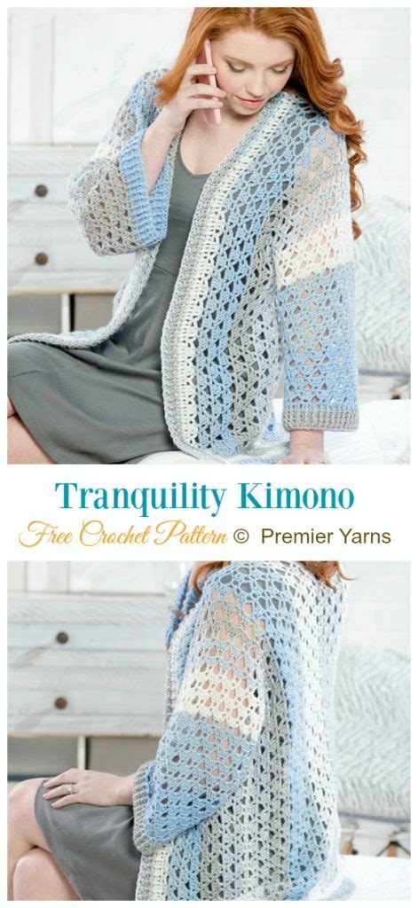 Women Kimono Cardigan Free Crochet Patterns