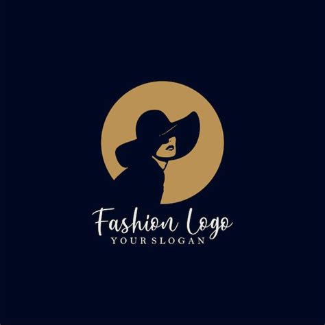 Premium Vector Fashion Logo Ideas Silhouette Girl With Hat