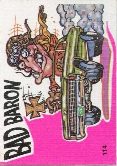 Fantastic Odd Rods Series 1 114 A Jan 1973 Trading Card By Donruss
