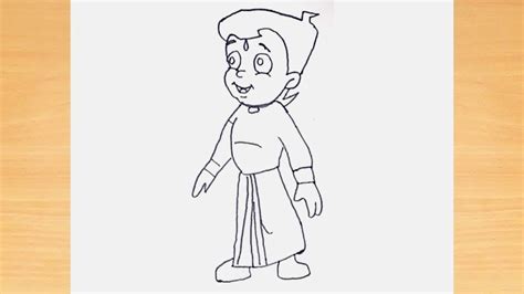 Download How To Draw Chota Bheem With Color Pencils Drawing For