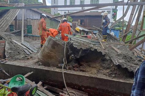 Seven People Injured In Building Collapse Global New Light Of Myanmar