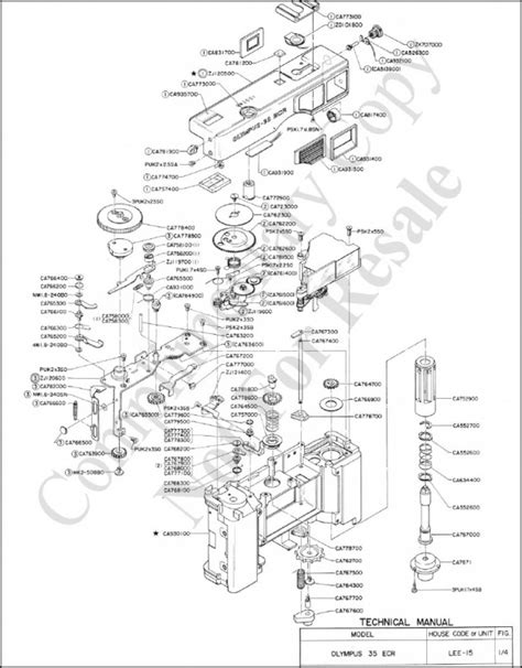 Product Details Olympus 35 Ecr Parts Diagrams Olympus Service