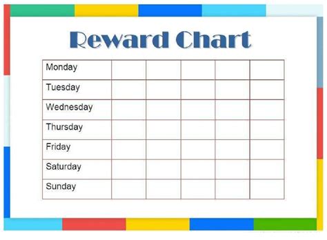 Blank Printable Reward Charts Printable Templates