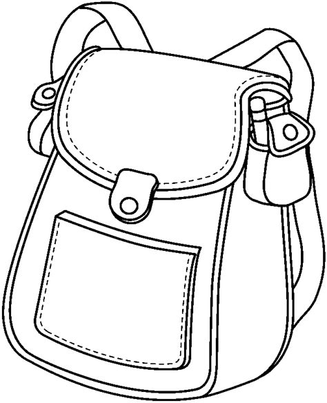 Bookbag Clipart Black And White Clipground