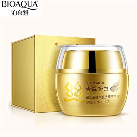 Bioaqua Silk Protein Collage Essence Cream Face Care Nutrition Moisturizing Whitening Anti Aging