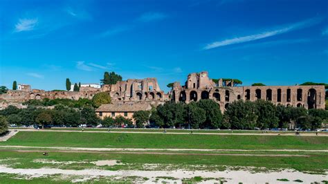 View Of The Circus Maximus Between The Palatine Hill And The Aventine Hill