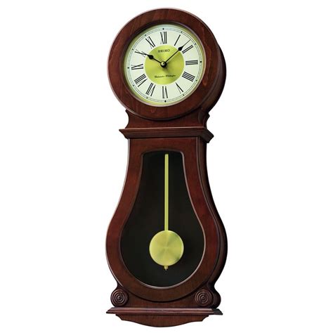 Wooden Westminster Chime Wall Clock With Pendulum Qxh071b Clocks From Hillier Jewellers Uk