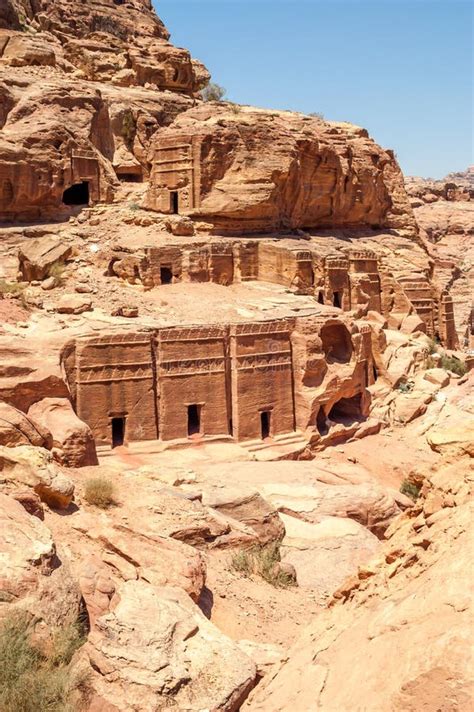 Nabatean Tombs Stock Photo Image Of Traveling Nabateans 31217140