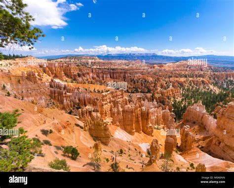 Hoodoo Rock Formations At Bryce Canyon National Park Utah USA Stock