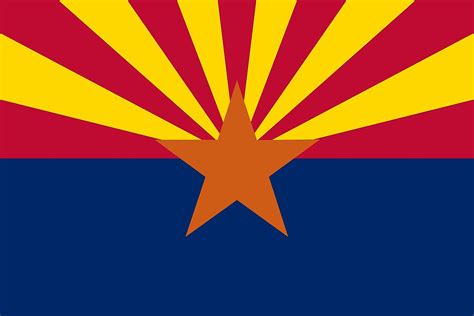 Arizona Flag Map Arizona State Flag Arizona Flag Ariz