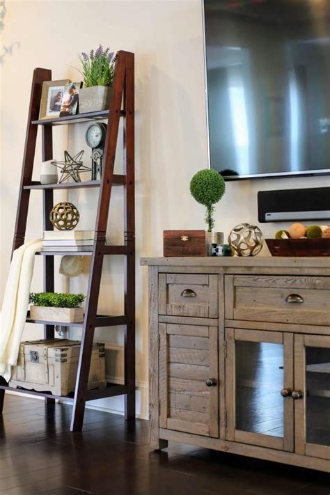Simple How To Decorate Ladder Shelves With Simple Decor Home Interior