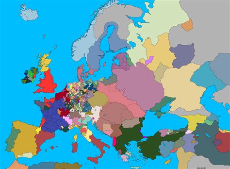 Europe 1444 without any writing : MapPorn
