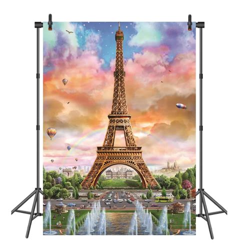 Sensfun Paris Theme Photography Backdrops Natural Scenery Fabric Photo